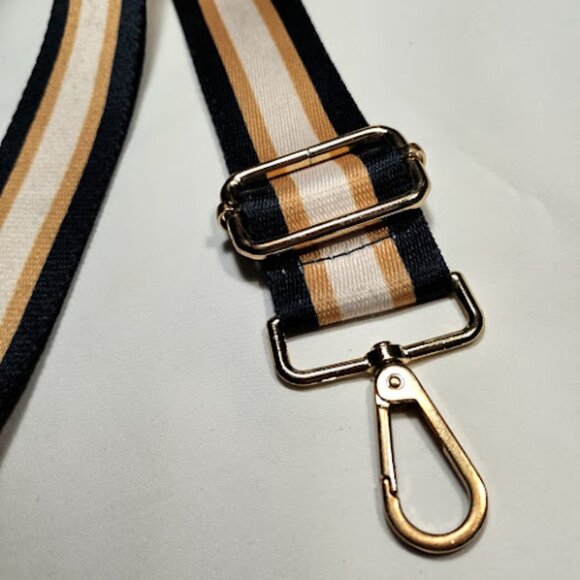 Adjustable Replacement Detachable Crossbody Bag Purse Strap Gold Metal Preppy - Picture 2 of 4